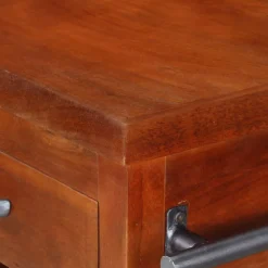 vidaXL Carrito de cocina de madera maciza de acacia 100x48x89 cm Discount