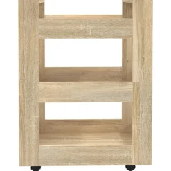 vidaXL Carrito de cocina madera contrachapada color roble 60x45x80 cm Roble Sonoma Sale