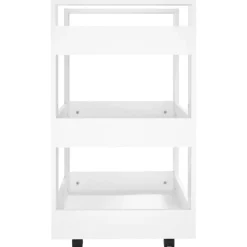 vidaXL Carrito de cocina madera contrachapada 60x45x80 cm Blanco Best