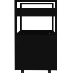 vidaXL Carrito de cocina madera contrachapada 60x45x80 cm Negro Discount