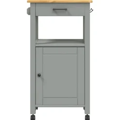 vidaXL Carros E Islas-Carrito de cocina MONZA madera maciza de pino 48x40x88,5 cm