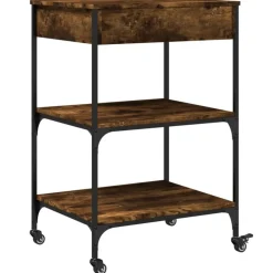 vidaXL Carros E Islas-Carrito de cocina madera ingeniería 60x48x89,5 cm