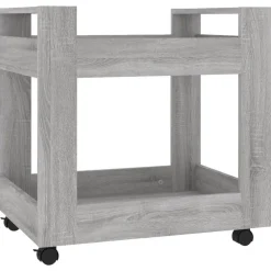 vidaXL Carrito de escritorio contrachapada 60x45x60 cm Gris sonoma Hot