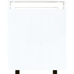 vidaXL Carros E Islas-Carrito de escritorio contrachapada blanco brillo 60x45x60 cm