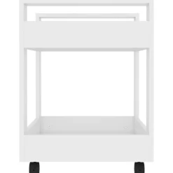 vidaXL Carrito de escritorio madera contrachapada 60x45x60 cm Blanco Online