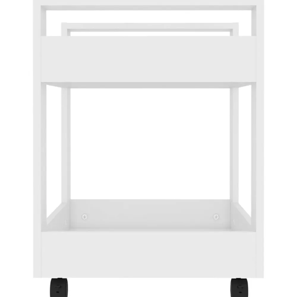 vidaXL Carrito de escritorio madera contrachapada 60x45x60 cm Blanco Online