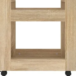 vidaXL Carros E Islas-Carrito de escritorio contrachapada 60x45x60 cm
