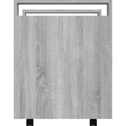 vidaXL Carros E Islas-Carrito de escritorio contrachapada 60x45x60 cm