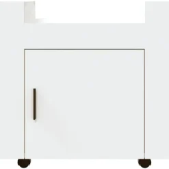 vidaXL Carrito de escritorio madera contrachapada 60x45x60 cm Blanco Discount
