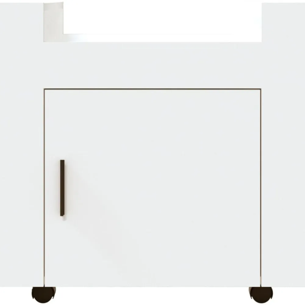 vidaXL Carrito de escritorio madera contrachapada 60x45x60 cm Blanco Discount