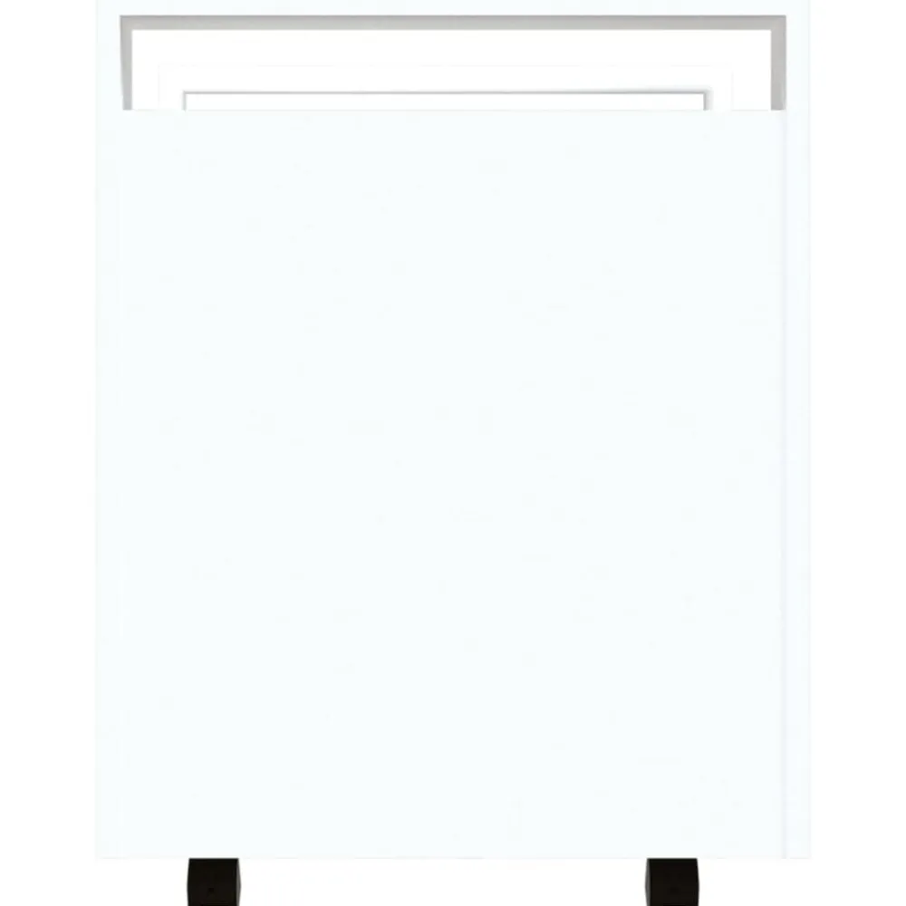 vidaXL Carrito de escritorio madera contrachapada 60x45x60 cm Blanco Discount