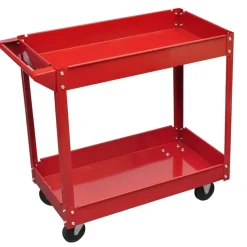 vidaXL Carrito de herramientas de taller rojo 100 kg