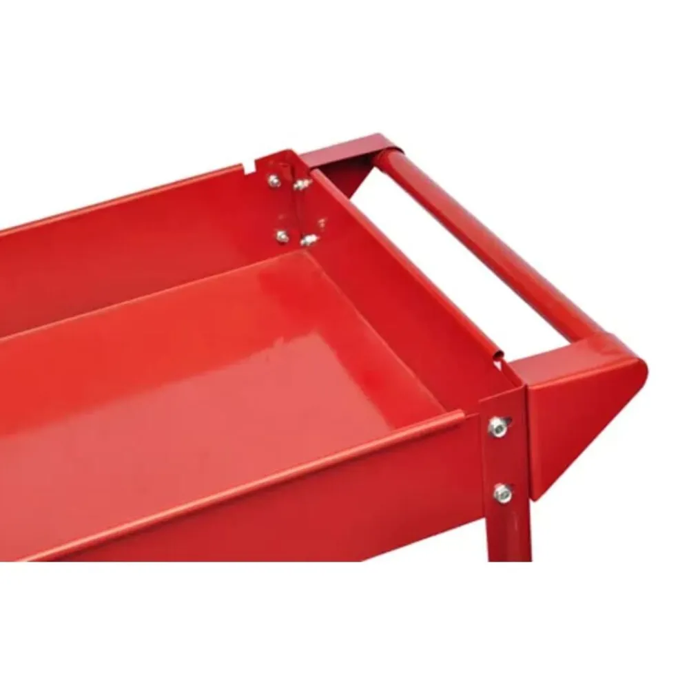 vidaXL Carrito de herramientas de taller rojo 100 kg