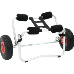 vidaXL Carrito de kayak de aluminio Best