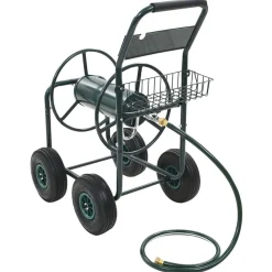 vidaXL Accesorios De Bricolaje-Carrito de manguera para jardín conector de 1/2