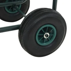 vidaXL Accesorios De Bricolaje-Carrito de manguera para jardín conector de 1/2