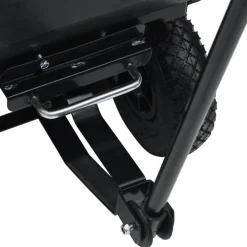 vidaXL Carrito de mano basculante para jardín 300 kg 75 L Negro Sale
