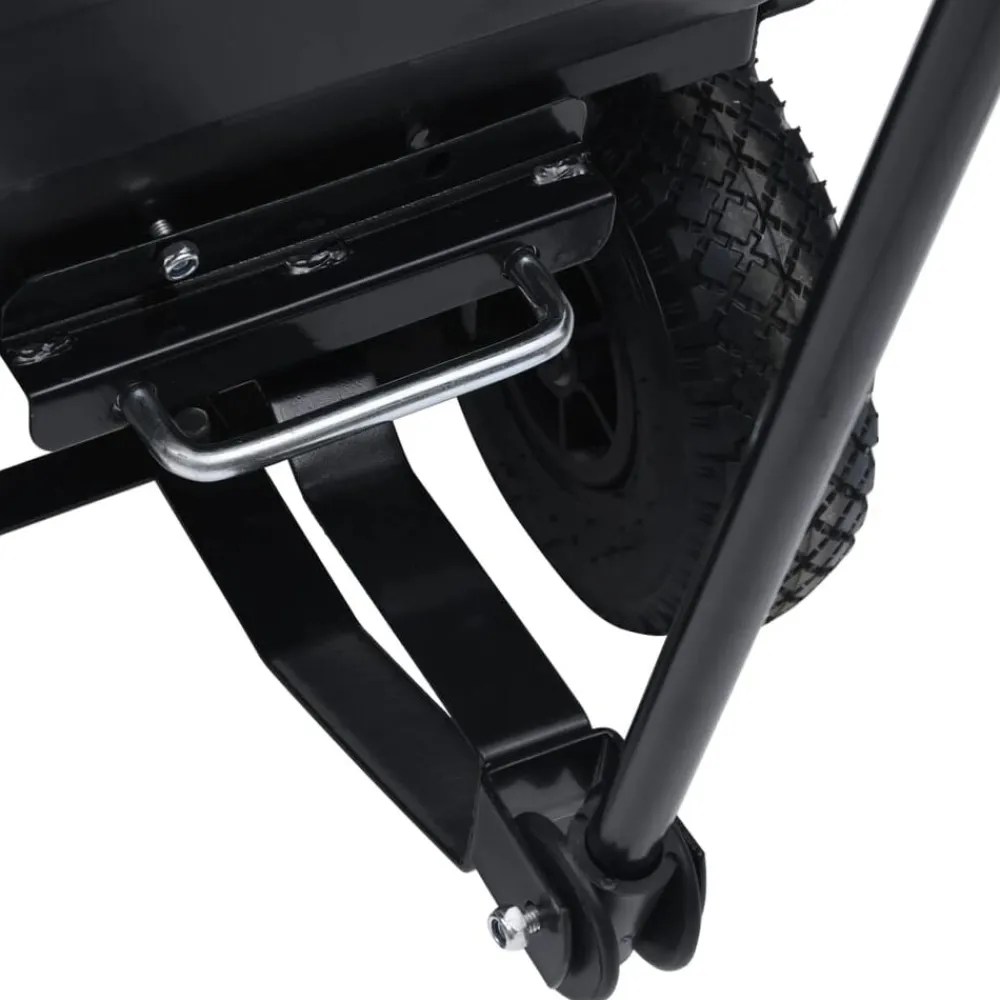 vidaXL Carrito de mano basculante para jardín 300 kg 75 L Negro Sale