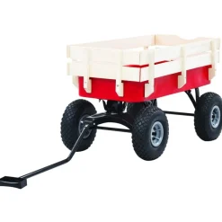 vidaXL Carrito de mano de jardín rojo 150 kg Discount