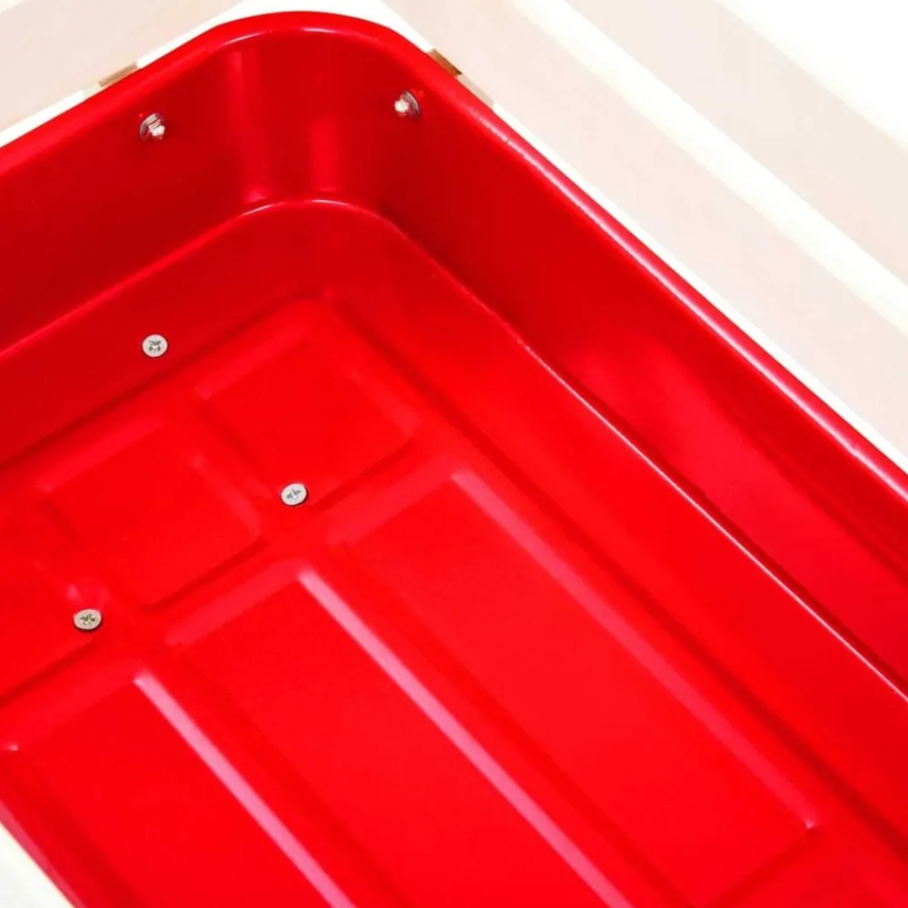 vidaXL Carrito de mano de jardín rojo 150 kg Discount