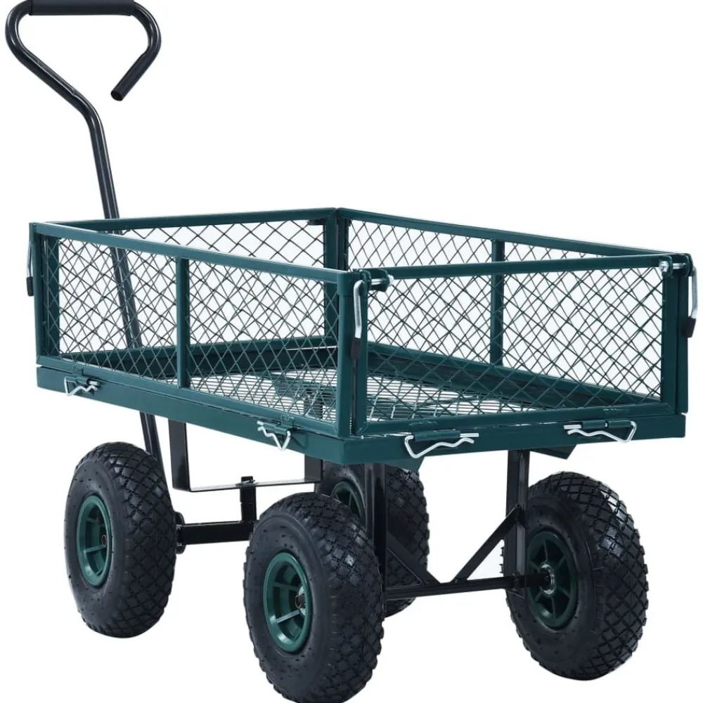 vidaXL Carrito de mano de jardín 250 kg Verde Best