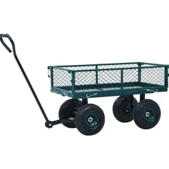 vidaXL Carrito de mano de jardín 250 kg Verde Best