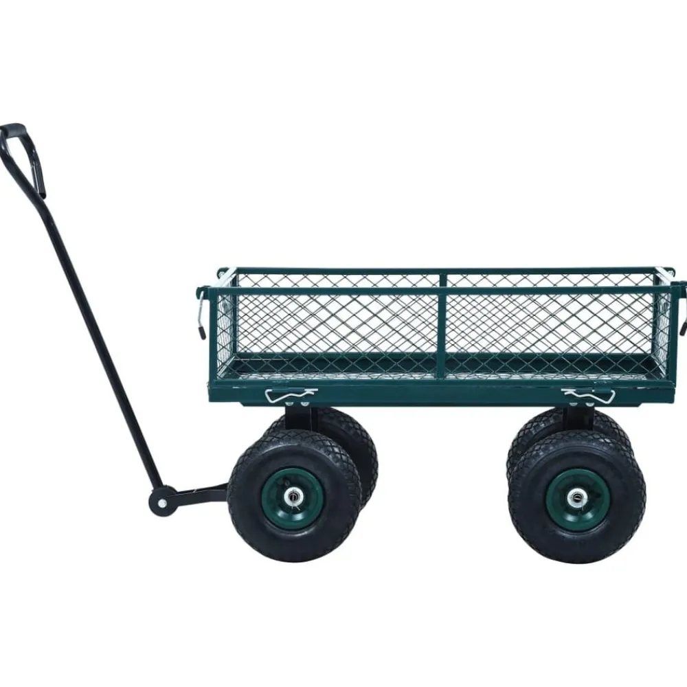vidaXL Carrito de mano de jardín 250 kg Verde Best