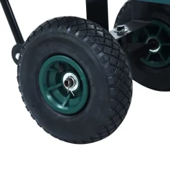 vidaXL Carrito de mano de jardín 250 kg Verde Best