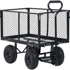 vidaXL Herramientas-Carrito de mano de jardín 350 kg