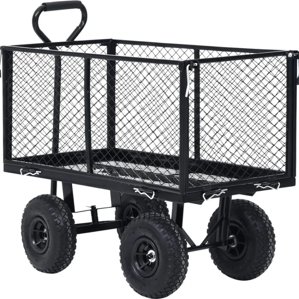 vidaXL Herramientas-Carrito de mano de jardín 350 kg