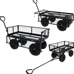 vidaXL Herramientas-Carrito de mano de jardín 250 kg