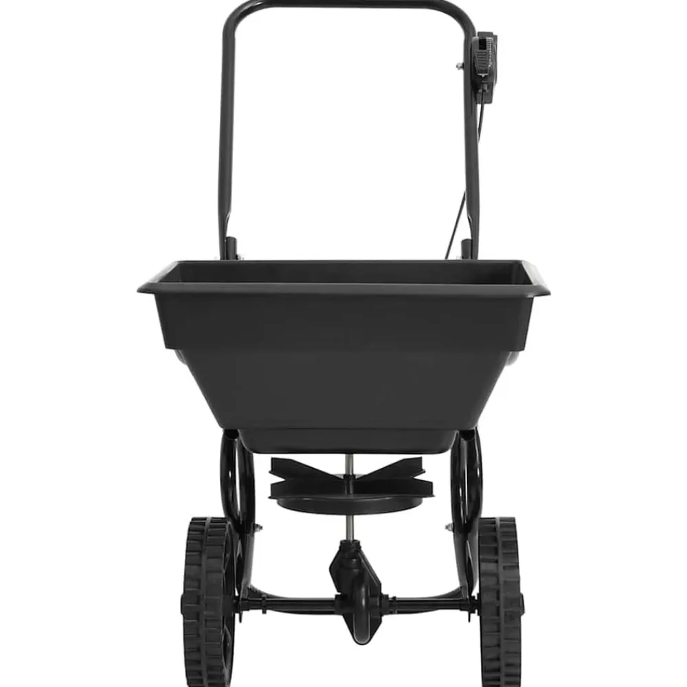 vidaXL Carrito de mano esparcidor de sal PVC y acero 80x46x75 cm 15 L Online