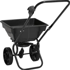vidaXL Carrito de mano esparcidor de sal PVC y acero 80x46x75 cm 15 L Online