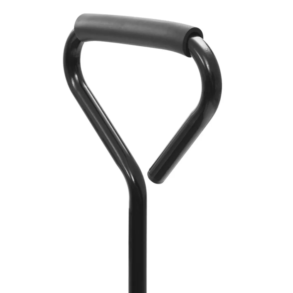 vidaXL Carrito de mano plegable con capota acero gris New