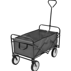 vidaXL Herramientas-Carrito de mano plegable de acero