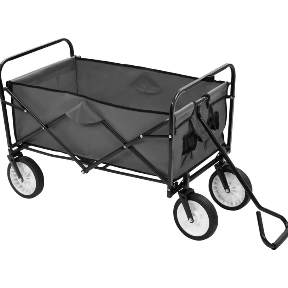 vidaXL Herramientas-Carrito de mano plegable de acero