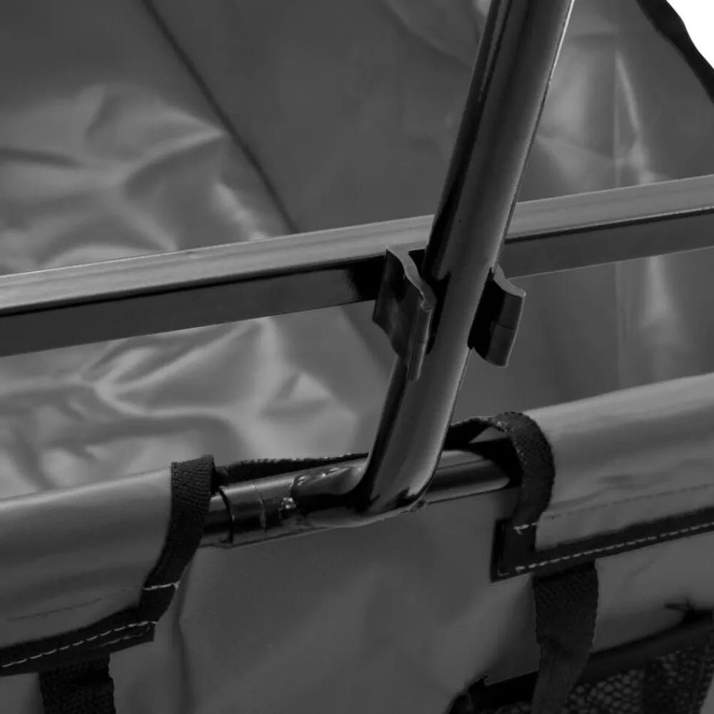 vidaXL Herramientas-Carrito de mano plegable de acero