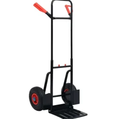 vidaXL Carrito de mano telescópico 200 kg negro y rojo Best