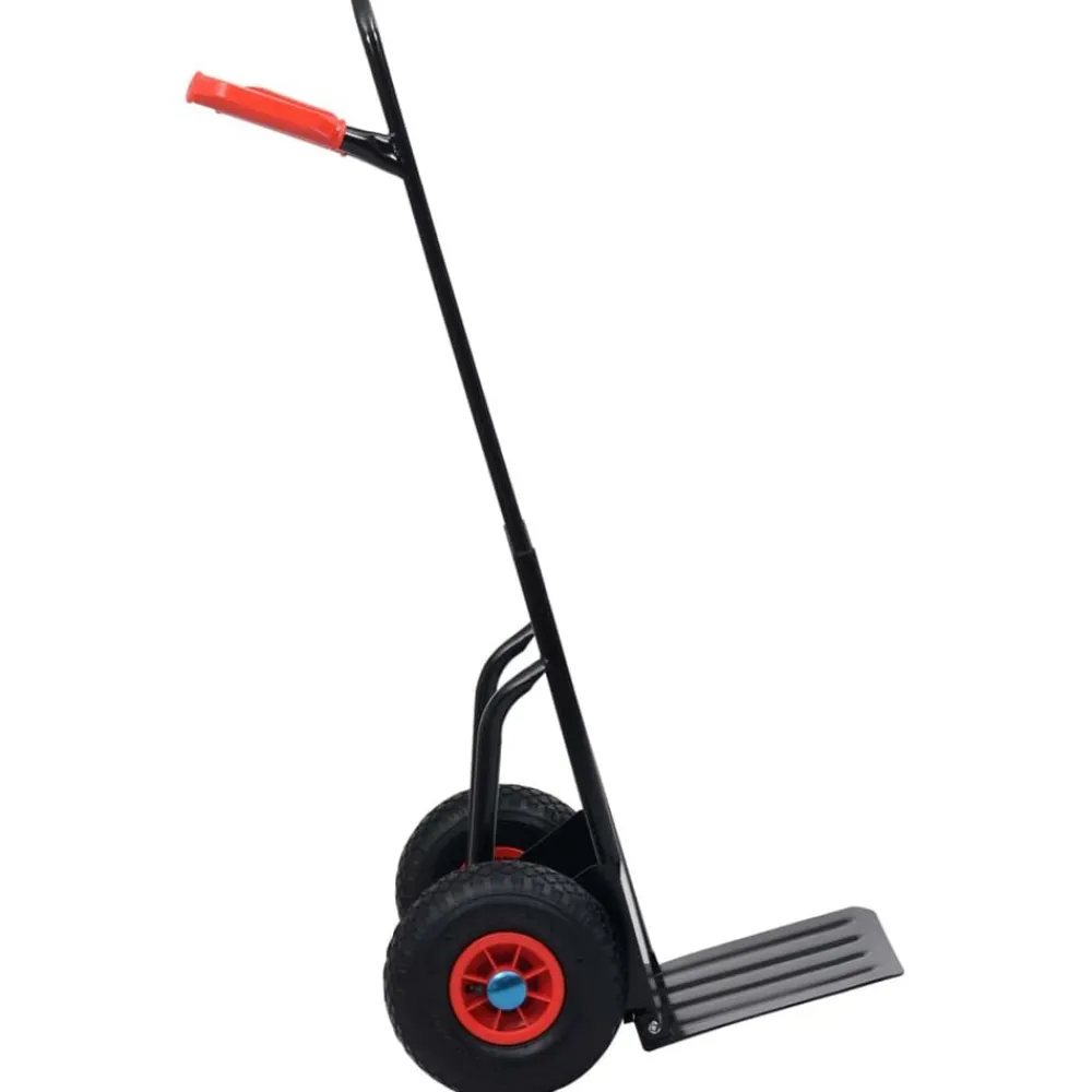 vidaXL Carrito de mano telescópico 200 kg negro y rojo Best