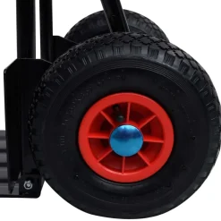vidaXL Carrito de mano telescópico 200 kg negro y rojo Best