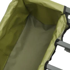 vidaXL Actividades Al Aire Libre-Carrito de pesca con rueda acero recubrimiento en polvo verde