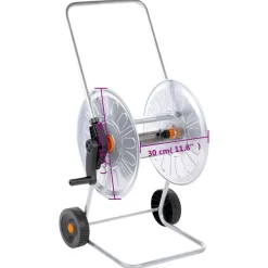 vidaXL Accesorios De Bricolaje-Carrito de rollo para manguera de 80 m 1/2