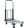 vidaXL Carrito de transporte plegable de aluminio plateado 150 kg