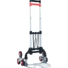 vidaXL Herramientas-Carrito de transporte plegable de aluminio plateado 70 kg