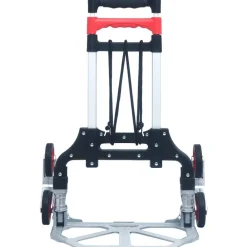 vidaXL Herramientas-Carrito de transporte plegable de aluminio plateado 70 kg