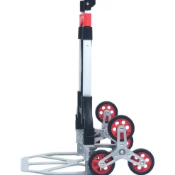vidaXL Herramientas-Carrito de transporte plegable de aluminio plateado 70 kg