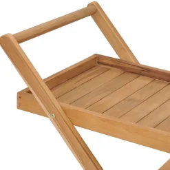 vidaXL Carros E Islas-Carrito del té de madera maciza de teca
