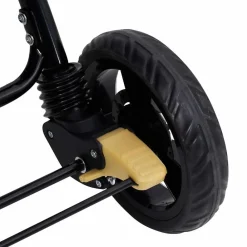 Niños vidaXL Transporte De Bebés-Carrito para gemelos tandem de acero gris