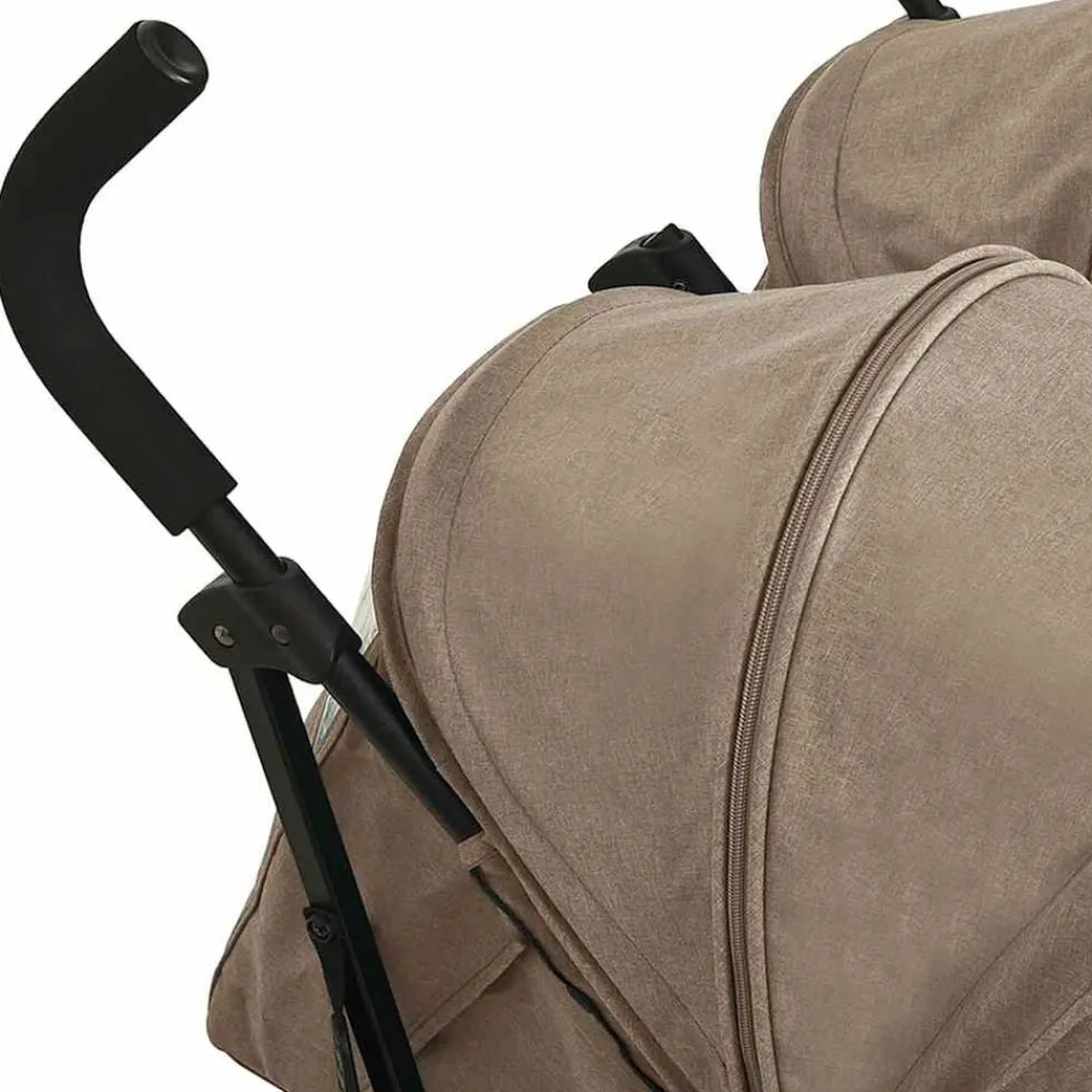 vidaXL Carrito para gemelos de acero gris taupe Taupé Sale