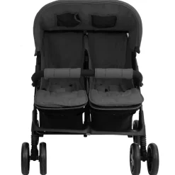 vidaXL Carrito para gemelos de acero Gris oscuro Best